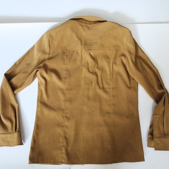 Item & Co Tan Western Long Sleeve Button Shirt - Picture 2 of 5